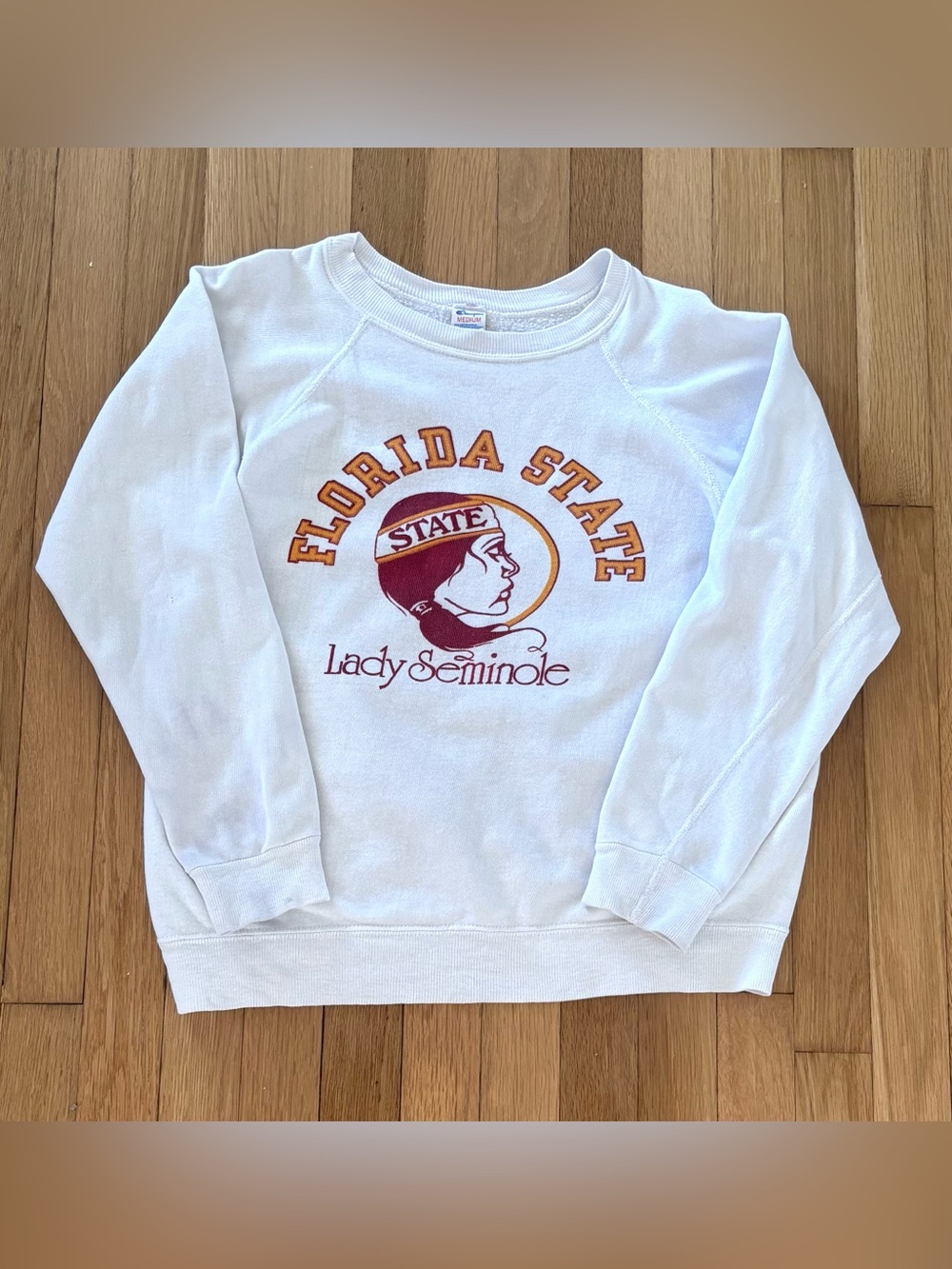 Vintage 90s Champion FSU Lady Seminoles Sweatshirt Medium Reverse Weave Crew USA